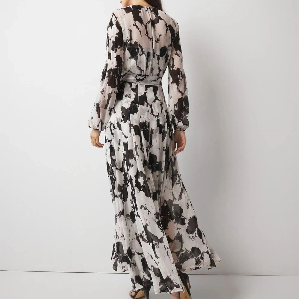 White House Black Market Abstract Floral Maxi Dress - Picture 2 of 6